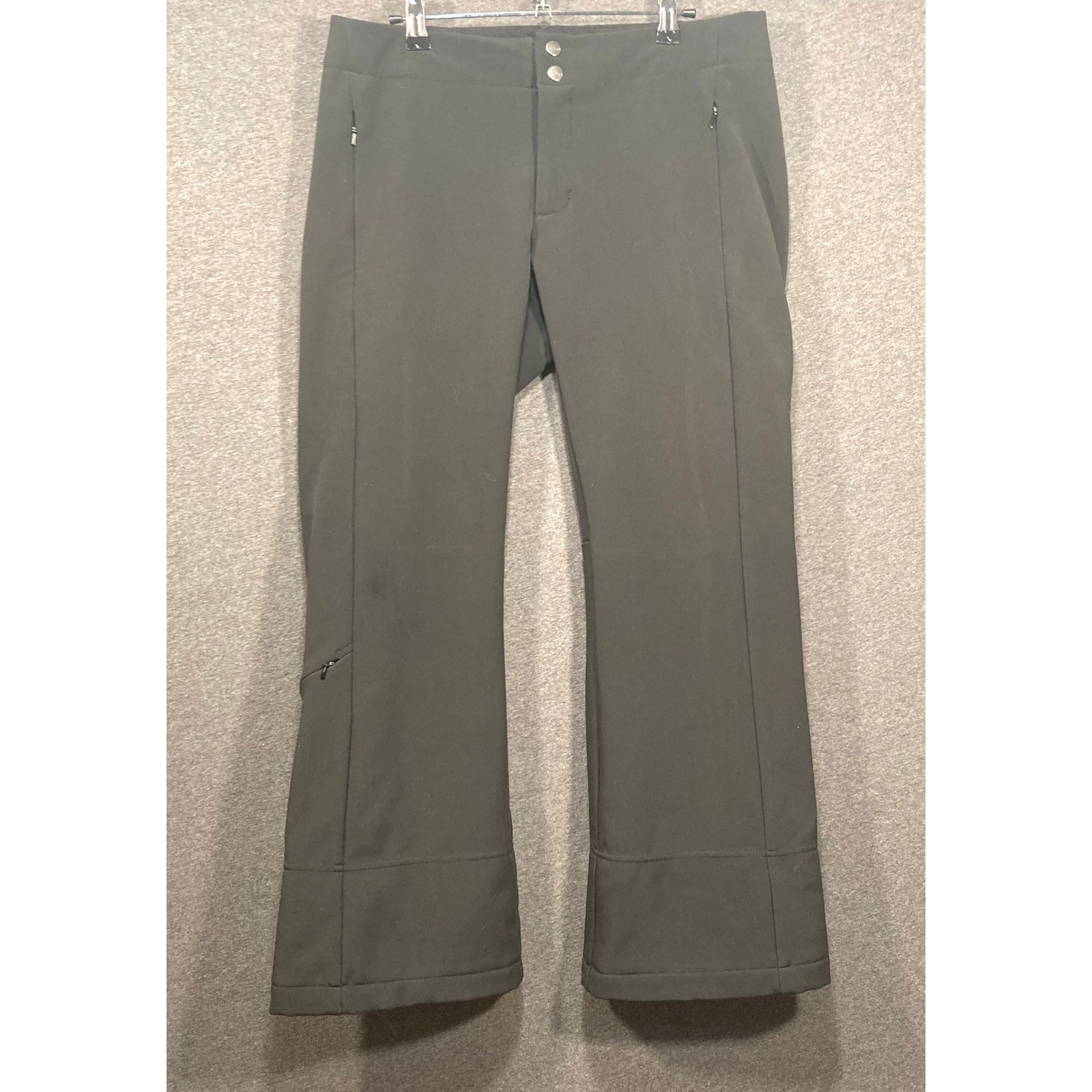The North Face Womens Black Softshell Fleece Lined Snow Pants Short Size M M/M